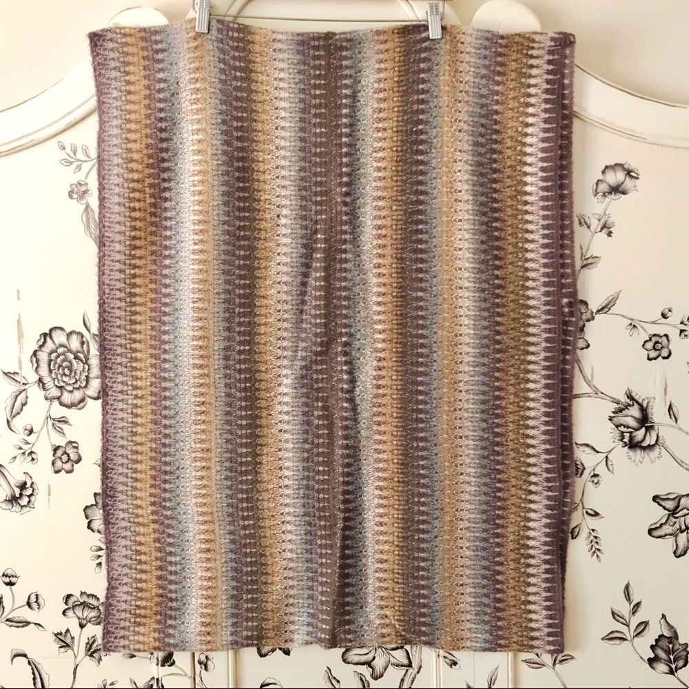 Missoni Multicolored Infinity Scarf in Purple/Gray